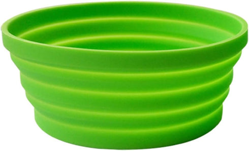 Silicone Expandable Collapsible Bowl - Travel Camping Hiking Bowl (Green(S))