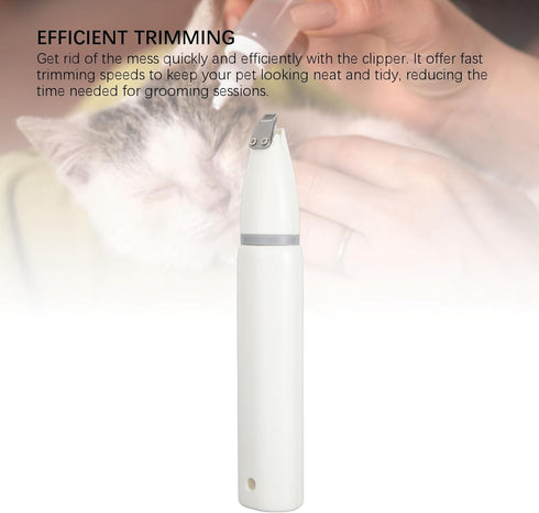 PODSJD Trimmer Electric Pet Clippers Rechargeable Hair for Dogs and Cats, Low Noise, Portable Lightweight ABS Body