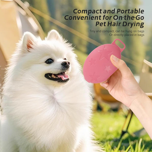 3-in-1 Set, Pet Grooming & Hair Removal Dog Cat Comb Kit, Electrostatic Fur Remover, Compact Elliptical Storage Case