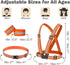 Reflective Running Gear Set, Reflective Vest & Armband & Belt, High Visibility Night Cycling Walking Safety Gear