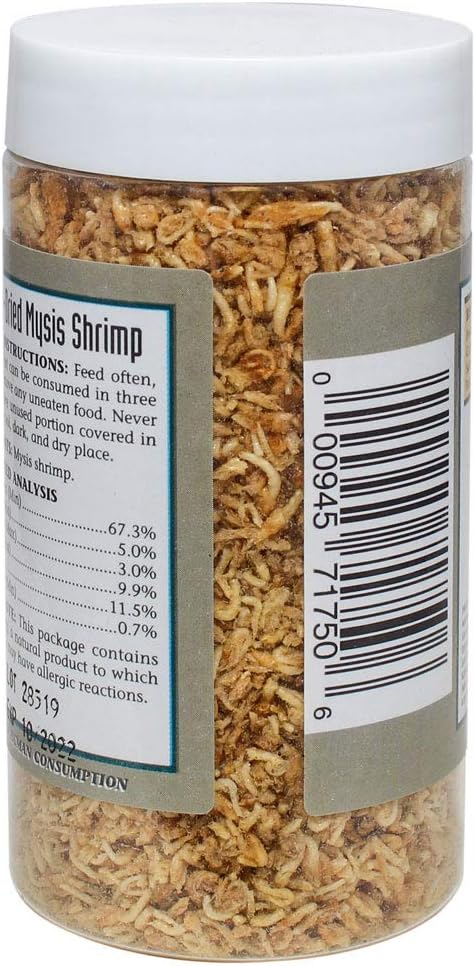 San Francisco Bay Brand Freeze-Dried Mysis Shrimp - Premium Fish Food, Tropical Fish Food, Shrimp Food - Ideal for