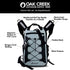 Oak Creek Canyon Falls 30L Waterproof Dry Bag Backpack, Premium PVC Construction with Padded Shoulder Straps
