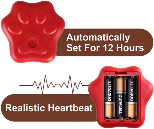 Heartbeat Puppy Toy, Replacement Simulator for Heartbeat Dog Toy, Automatic 12 Hours Timing Device
