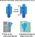 Tube Clip, 2Pcs Multifunction Plastic Adjustable Fish Mounting Clip for Water Pipe Tube Clamp
