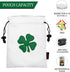 Golf Valuables Pouch Bag with Drawstrings, Leather Golf Tee Pouch for Men and Women