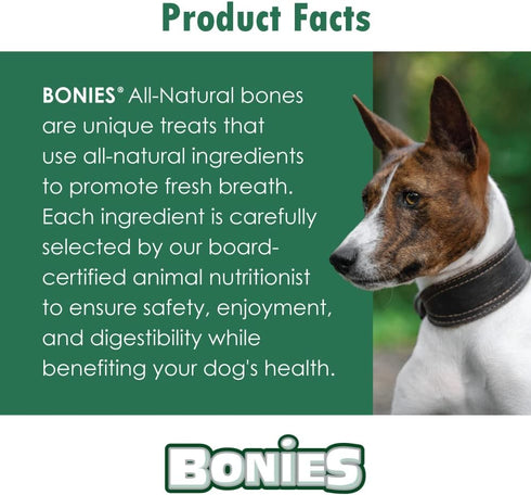 BONIES Natural Calming Formula Regular-Sized Single Bone for Dogs Over 50 LBS - 1 Bone, Low Calories
