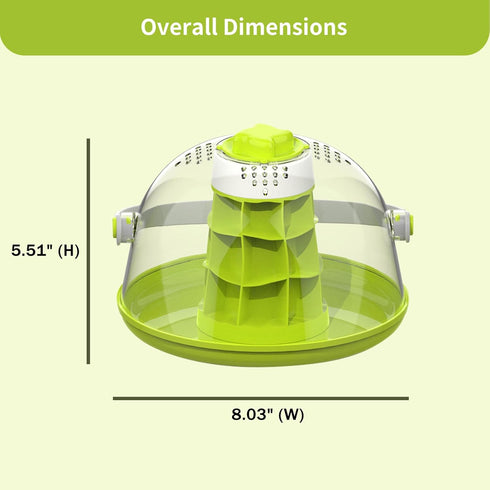 Round Transparent Snail Terrarium Kit, Small Animal Carrier with Removable Base, Portable Bug Observation Box