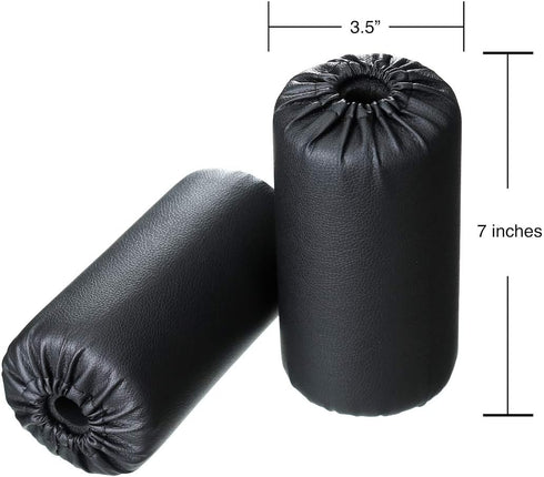 Foam Foot Pads Rollers Set of a Pair for Home Gym Exercise Machines, 1 Inch Rod