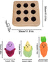 Genrico Dog Snuffle Toy, Squeak Pad - Carrot Dog Snuffle Mat - for Anti-Boredom, Pets All Sizes