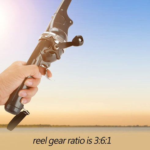 Foldable Fishing Rod and Reel Combos, Telescopic Stainless Steel Pocket Fisherman for Travel