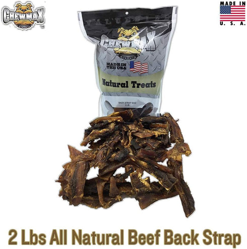 Back Strap 2 Lbs of Delicious Chewy 100% Natural Roasted Beef Back Strap Made in The USA