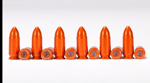 A-ZOOM 9MM 12PK Luger SNAP Cap, Orange