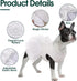 Kuoser Dog Dress, Adorable Pet Wedding Dresses for Small Medium Girl Dogs, White Princess Outfits with Lace Pearl Bow