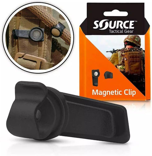 Source Tactical Gear Universal Magnetic Tube Holder Clip, Black