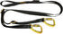 Fusion Climb 6ft Y Legged Lanyard with High Strength Double Locking Carabiner, Adjustable Black