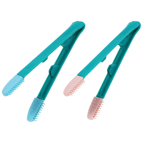 POPETPOP Cat Dog Tear Stain Remover: 2pcs Mini Grooming Comb Brush for Dogs Cats, Multifunctional Eye Comb for Removing