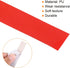 PATIKIL 9.8"x0.7" Badminton Racket Head Protector Sticker 12 Pack PU Tennis Racquet Guard Tape