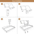 DGWJSU Pistol Rack for Gun Safe, Wood Handgun Rack Holder for Gun, Phone Docking Station as Nightstand Organizer as
