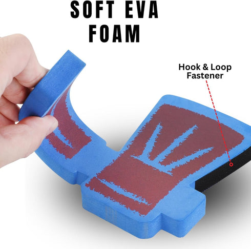 Foam Axe Throwing Game, Indoor Outdoor Toy with 4 Foam Axes and 22” Easy Fold Target for Kids and Adults