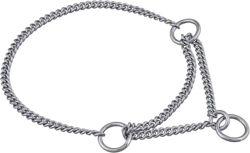 Alvalley Martingale Collar for Dogs - Show Chain Dog Collar, Made of Brass, Safe for Training and Walking