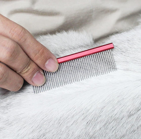Pet Grooming Comb, Rat Tail Comb for Cat Hair Trimmer, Dog Hairstyle Comb with Rounded Ends