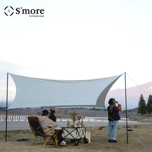 S'more Bell Tent 4 Season Glamping Tent, Hot Tent with Stove Jack for Family Camping and Hiking