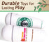 KittiBuzz 2-Pack Organic Silvervine Catnip Substitute Toys for Cats & Kittens, 100% All-Natural, 2 Refillable Cup