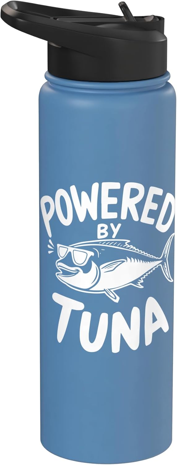 Tuna Fish Tuna Lovers Powered By Tuna Stainless Steel Insulated Water Bottle