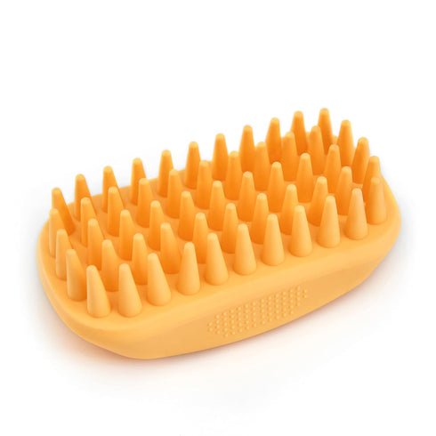 Silicone Dog Grooming Brush, Pet Shampoo Bath Brush, Anti Skid Soothing Massage Rubber Comb