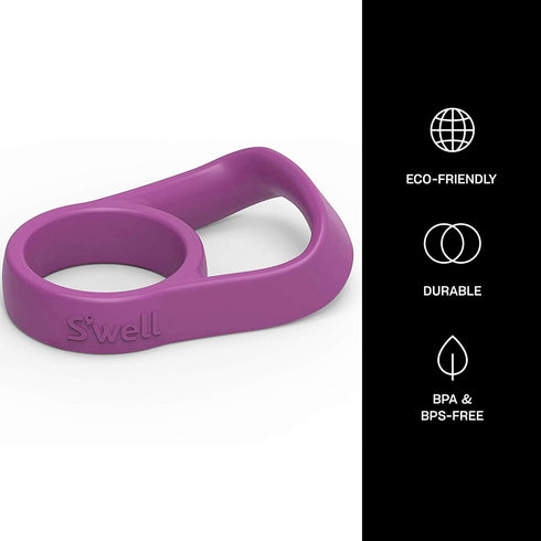 S'well Water Handle - Purple, Fits 9oz, 17oz, and 25oz Bottles, Comfortable Carry with Innovative Design