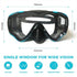 Kids Snorkel Gear Diving Mask with Anti-Fog and Anti-Leak Swimming Goggles for Children 4-14 Age Waterproof Tempered