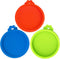 3 Pack Cat Food Can Lids - Food Safe BPA Free & Dishwasher Safe Silicone Covers for Cat Food Cans