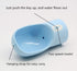 Outdoor Dog Water Bottle Dispenser - Multifunctional Travel Pet Bottle with Food Container, Leak Proof, Blue