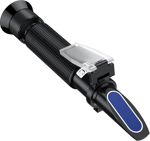 Professional Salinity Refractometer, Salt Tester for Saltwater Pools and Aquariums, Dual Scale with ATC Function