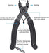 Oumers Bike Link Plier + Chain Breaker Splitter Tool + Chain Checker - Chain Cutter Connector Wear Indicator
