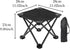 Aymzbd Camping Stool Recliner Foot Rest Fishing Seat Sturdy Compact Outdoor Folding Stool with Carry Bag for Hiking