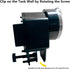 Automatic Fish Feeder for Aquarium - Small Battery Operated Fish Dispenser for Mini Tank and Pond, Black