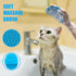 5pcs Grooming Brush Kit - for Shedding & Matted Fur, Self-Cleaning with Flea Comb for Indoor Long-Haired Cats, Blue