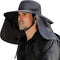 Fishing Hat for Men & Women, Outdoor UV Waterproof Wide Brim Bucket Hat, UPF50+ Sun Hat with Neck Flap