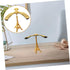 2pcs TOYANDONA Balance Desktop Ornament Zinc Decor Stable Structure for Office and Living Room Unique Balance Technique