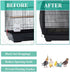 ASOCEA Extra Large Bird Cage Cover, Universal Nylon Mesh Seed Catcher Guard for Parrot, Macaw, Lovebird