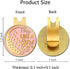 I Know I Play Like A Girl Try to Keep Up Pink Gold Golf Ball Marker with Hat Clip, Funny Golf Accessories and Golf Gifts for Women Her Wife Daughter, Birthday Gifts for Golfer Golf Lovers