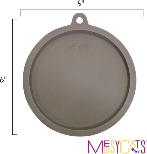 Messy Cats Silicone Saucer Shaped Airtight Cat Bowl Lid | Spill-Resistant Seal for Cat Bowls | Compatible with Messy Cats Stainless Steel Bowls (Sold Separately) | Freezer, Dishwasher Safe by Messy Cats