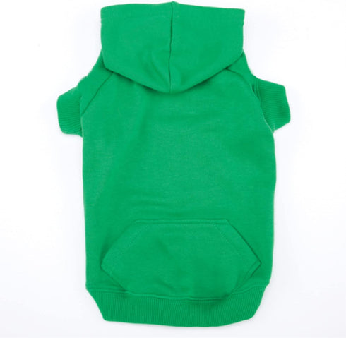 Basic Hoodie for Dogs, 8" XS, Green