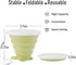JBER Silicone Collapsible Travel Cup, Folding Camping Cup with Lids for Outdoor Hiking Travel