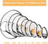 Adjustable Plastic Pet Recovery Collars & Cones for Dogs and Cats After Surgery - Elizabeth E-Collar (S)