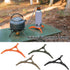 Orange Fuel Can Stabilizer for Camping Stoves, Mini Foldable Outdoor Cooking Gas Tank Stand for Hiking