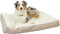 Armarkat Mat Model M12HMB/MB-L, Large Dog Crate Mat with Removable Cover, Beige/White