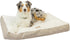Armarkat Mat Model M12HMB/MB-L, Large Dog Crate Mat with Removable Cover, Beige/White