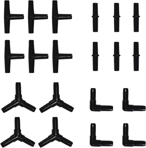 ALEGI 100 Feet 3/16 Inch Standard Aquarium Silicone Airline Tubing with Check Valves and Connectors